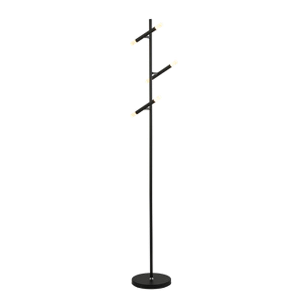Searchlight 4869BK Wands 3Lt LED Floor Lamp - Black Metal & Acrylic