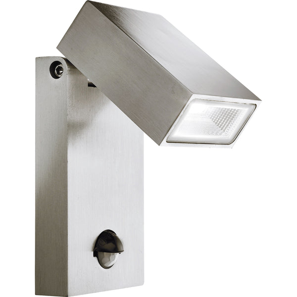 Searchlight 7585 Metro LED Outdoor Wall Light with PIR Sensor- Aluminium,IP44