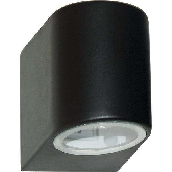Searchlight 8008-1BK-LED Eiffel Outdoor Wall Light-Black Metal, Clear & Frosted Glass