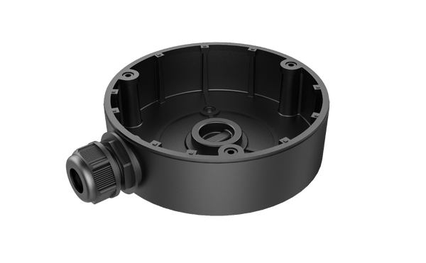 Hikvision DS-1280ZJ-DM8 Black Power Intake Junction Box for DS-2CD23*5FWD-I IP Turret Cameras - Hikvision - Falcon Electrical UK