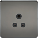 Knightsbridge MLA SF5ABN Screwless 5A Unswitched Socket - Black Nickel with Black Insert - Knightsbridge MLA - Falcon Electrical UK