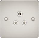 Knightsbridge MLA FP5APLW Flat Plate 5A unswitched socket - pearl with white insert - Knightsbridge MLA - Falcon Electrical UK