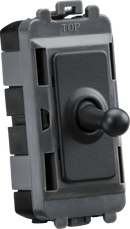 Knightsbridge MLA GDM02TOGAT 20AX 1G DP Toggle switch - anthracite - Knightsbridge MLA - Falcon Electrical UK