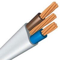 6242Y10.0mm Twin & Earth Flat Grey PVC Mains Electricity Cable - Mixed Supply - Falcon Electrical UK
