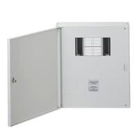 Crabtree 18LS04MR 4-Way 125A Surface 3P+N Distribution Board - Crabtree - Falcon Electrical UK