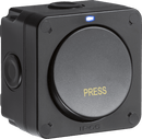 Knightsbridge MLA OP21 IP66 20AX 1G 1-way retractive switch - Black - Knightsbridge MLA - Falcon Electrical UK
