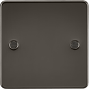 Knightsbridge MLA FP8350GM Flat Plate 1G blanking plate - gunmetal - Knightsbridge MLA - Falcon Electrical UK