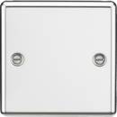 Knightsbridge MLA CL85PC 1G Blanking Plate - Rounded Edge Polished Chrome - Knightsbridge MLA - Falcon Electrical UK