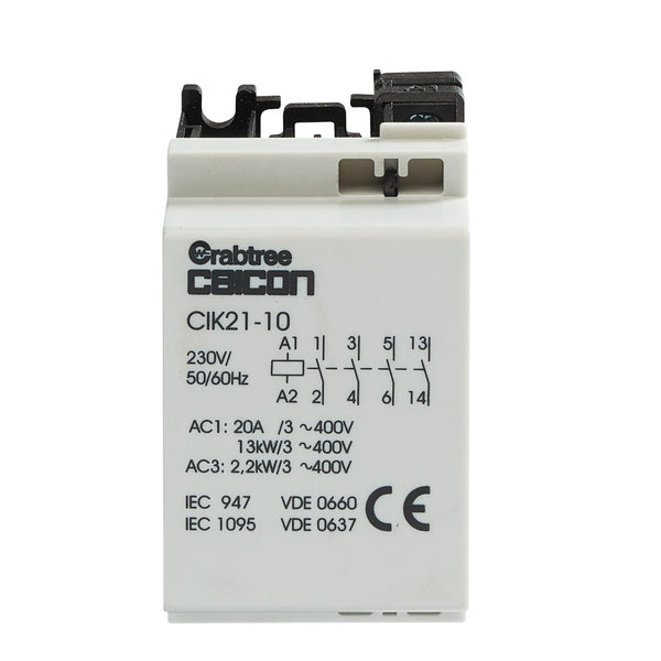 Crabtree CIK21-10 Installation Contactor 20A 4NO 0NC AC-DC - Crabtree - Falcon Electrical UK