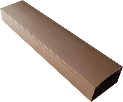 FSA1BR 16x16mm Brown, Self-Adhesive PVC Mini-Trunking (3 X 1M Lengths) - Mixed Supply - Falcon Electrical UK