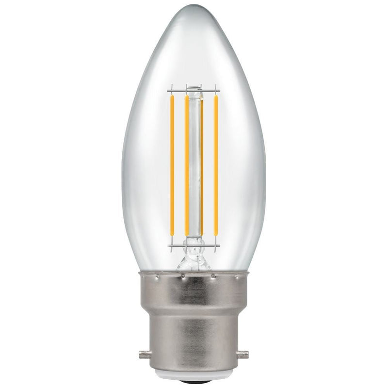 Candle LED Filament Lamp, 4W, 6500K (B C35-C B22) - Mixed - Falcon Electrical UK