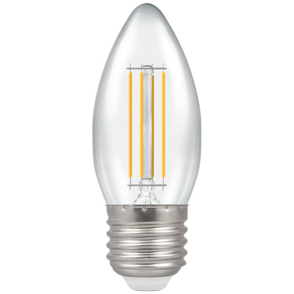 Candle LED Filament Lamp, 4W, 2700K (B C35-C E27) - Mixed - Falcon Electrical UK