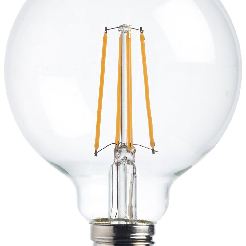 Saxby 76801 E27 LED filament globe dimmable 95mm 7W warm white - Saxby - Falcon Electrical UK
