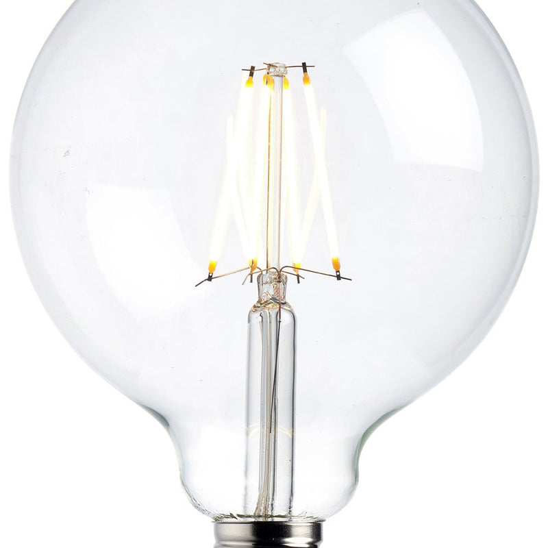 Saxby 76802 E27 LED filament globe dimmable 125mm 7W warm white - Saxby - Falcon Electrical UK