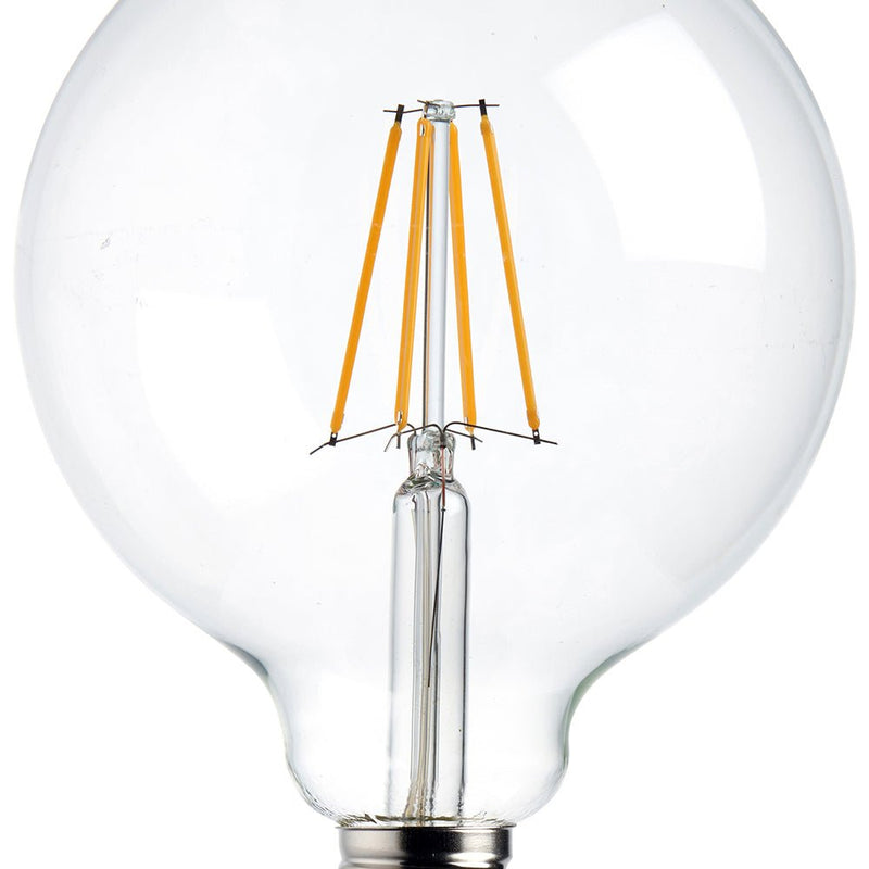 Saxby 76802 E27 LED filament globe dimmable 125mm 7W warm white - Saxby - Falcon Electrical UK