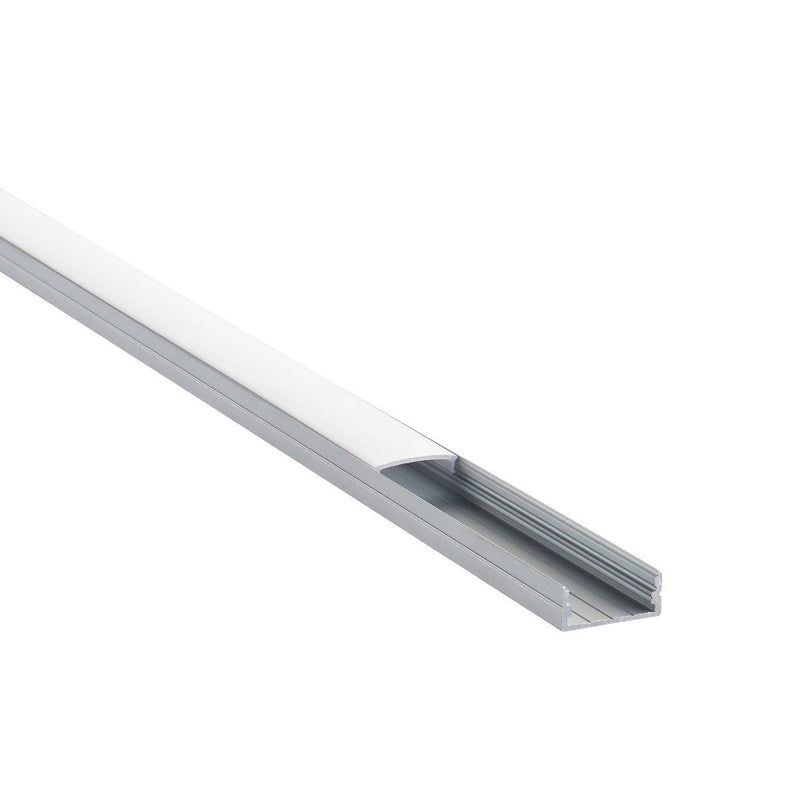 Saxby 97735 RigelSLIM Surface Wide 2m Aluminium Profile-Extrusion Sliver - Saxby - Falcon Electrical UK