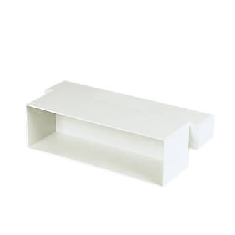 Airbrick Adaptor For use with Flat Channel Ducting and Slimline Air Bricks - Manrose - Falcon Electrical UK