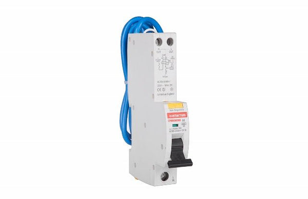 Contactum CPBR1006C 6A, Single Pole, Three Phase, C Curve RCBO - Contactum - Falcon Electrical UK
