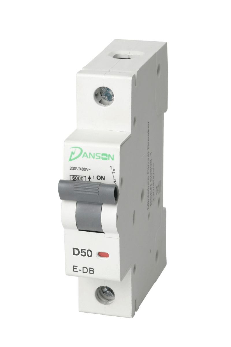 Danson E-DBYD132 32A, Single Pole, D-Type MCB, 6kA, 1M - Danson - Falcon Electrical UK