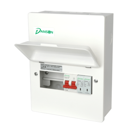 Danson E-MM084-SPD1 8 Module Consumer Unit 100A Switch Disconnector & SPD - Danson - Falcon Electrical UK