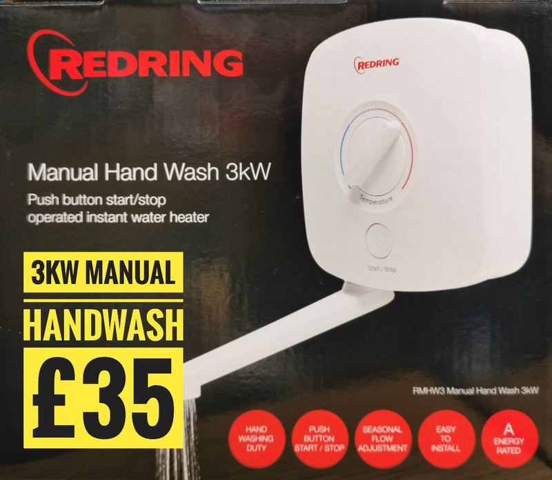 Redring Manual Handwash 3kW (RMHW3) - Redring - Falcon Electrical UK