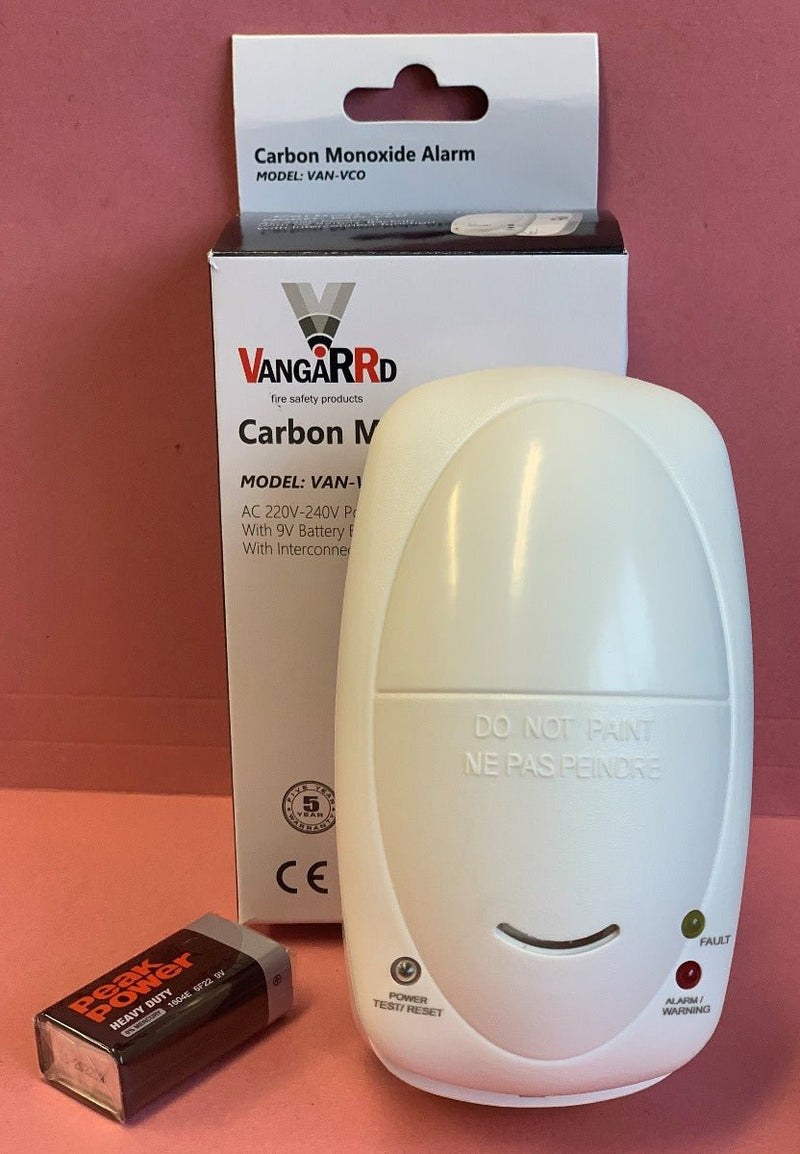 Vangarrd VAN-VCO Mains Voltage Carbon Monoxide Alarm - VanPro - Falcon Electrical UK