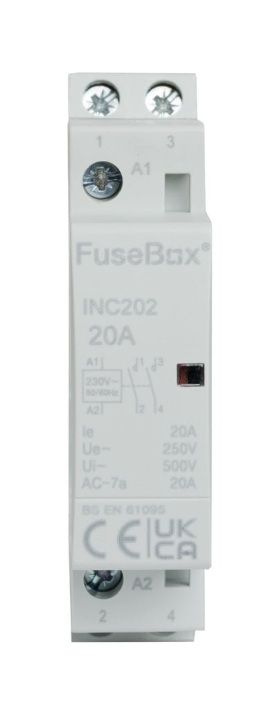 Fusebox INC202 20A 2P Installation Contactor 230V - Fusebox - Falcon Electrical UK