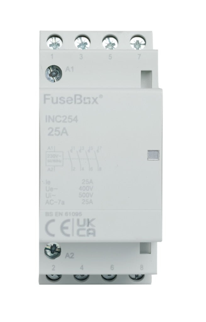 Fusebox INC254 25A 4P Installation Contactor 230V - Fusebox - Falcon Electrical UK