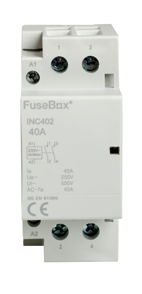 Fusebox INC402 40A 2P Installation Contactor 230V - Fusebox - Falcon Electrical UK