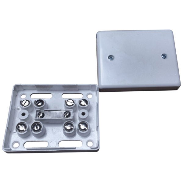 Knights J80 Grade 2 8-Way, White, Junction Box - Knights - Falcon Electrical UK