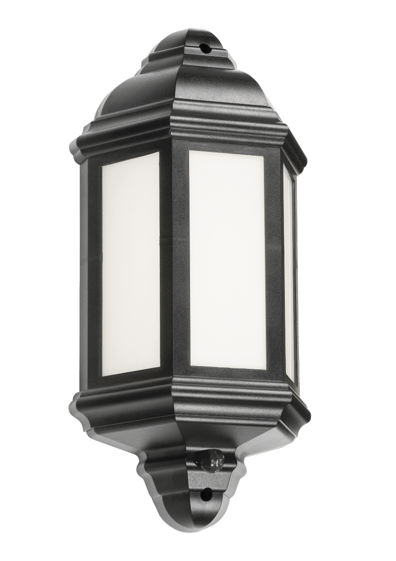 Knightsbridge LED Half Wall Lantern, 230V Rated with PIR, IP54 (LANT4) - Knightsbridge - Falcon Electrical UK