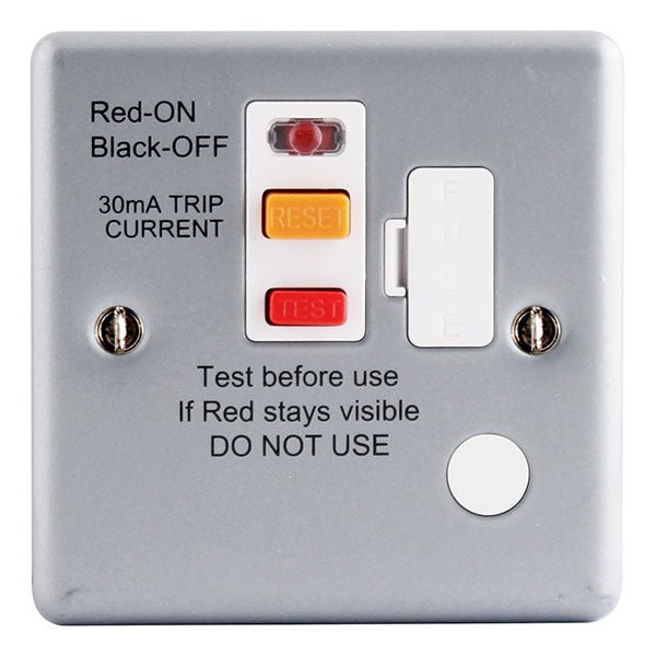 BG MC554RCD Metal Clad RCD Unswitched, Fused Conn. Unit with Flex Outlet - BG - Falcon Electrical UK