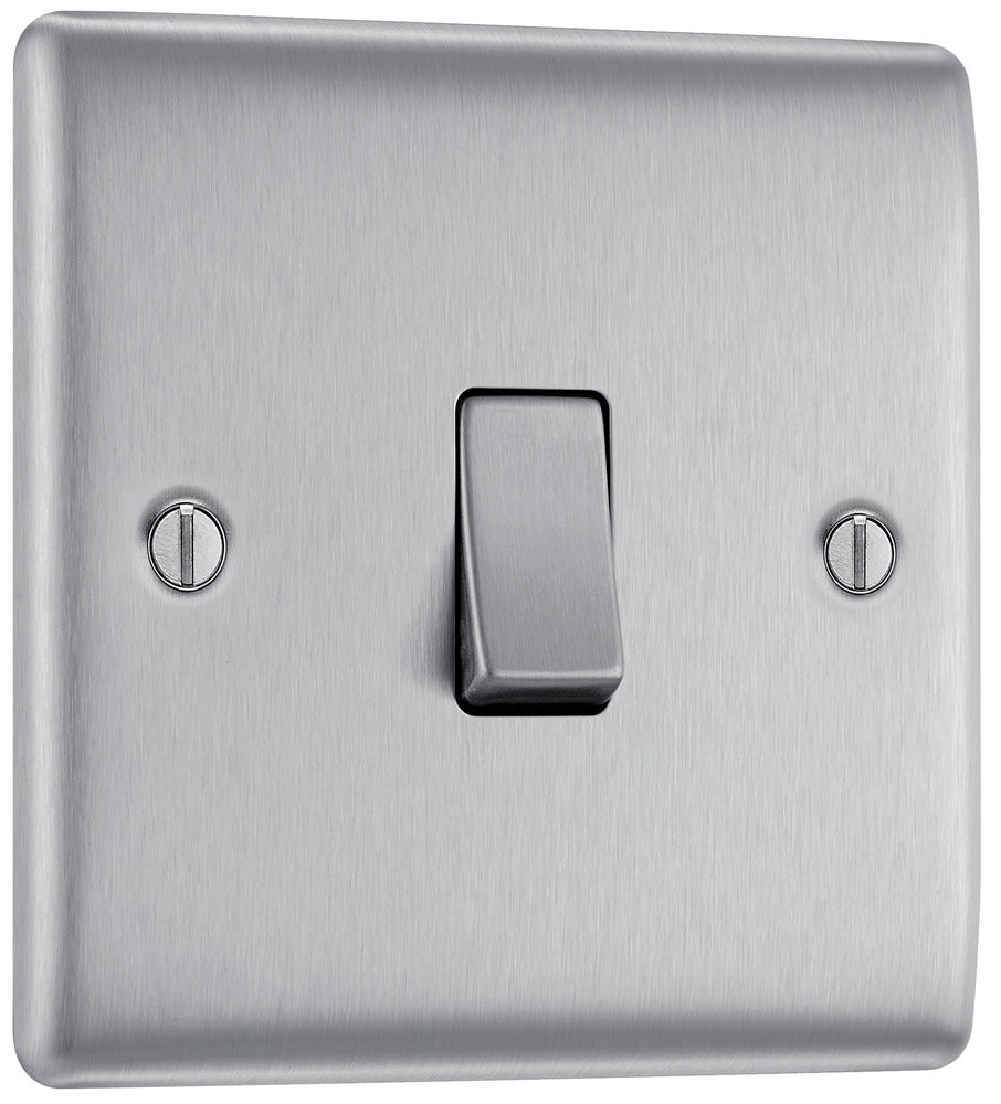 Brushed Steel Light Switches Falcon Electrical UK
