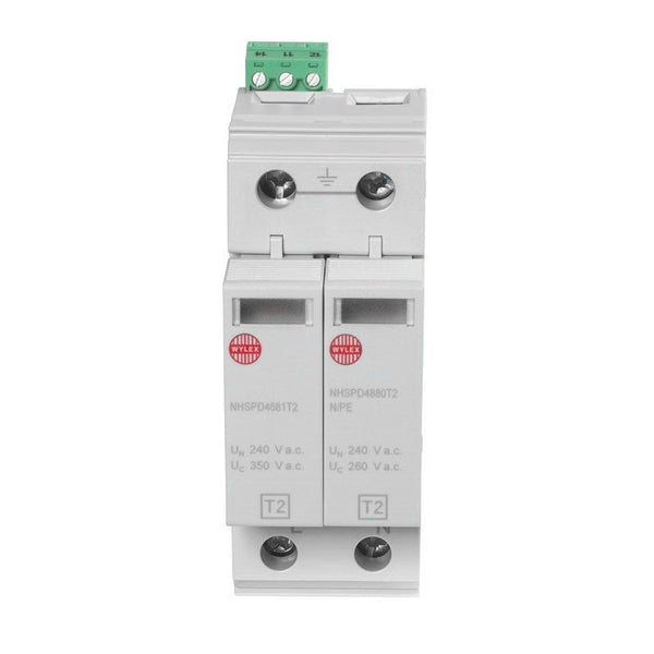 Wylex NHSPD4621T2 Type 2 Surge Protection Device for Single Phase 3-Wire Systems - Wylex - Falcon Electrical UK