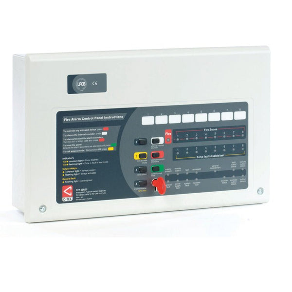 C-TEC CFP704-2 CFP AlarmSense 4 Zone Two-Wire Fire Alarm Panel - CTEC - Falcon Electrical UK
