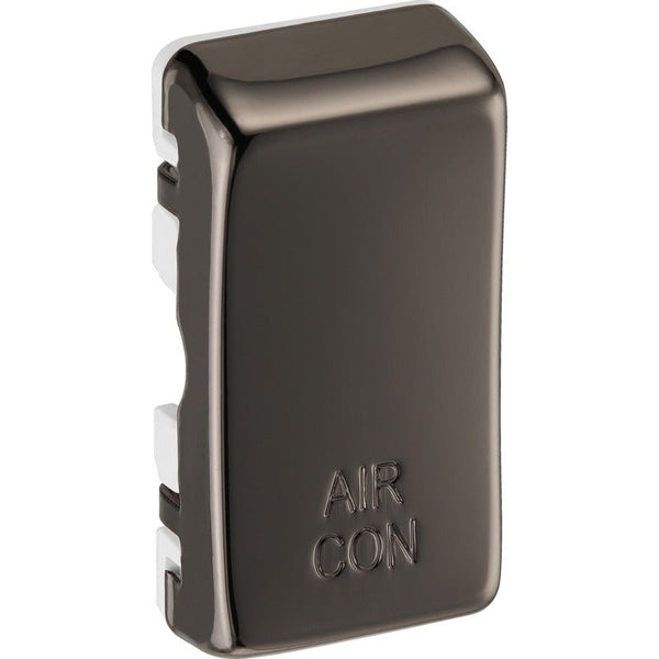 BG RRACBN Nexus Black Nickel Grid Switch Cover "AIR CON" - BG - Falcon Electrical UK