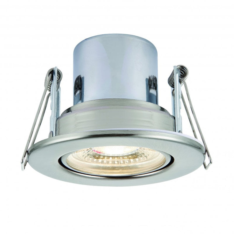 Saxby 78523 ShieldECO 800 Tilt 8.5W Cool White, Satin nickel plate - Saxby - Falcon Electrical UK