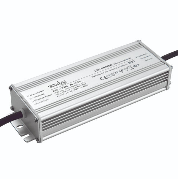 Saxby 79330 LED driver constant voltage iP67 24V 75W IP67 - Saxby - Falcon Electrical UK
