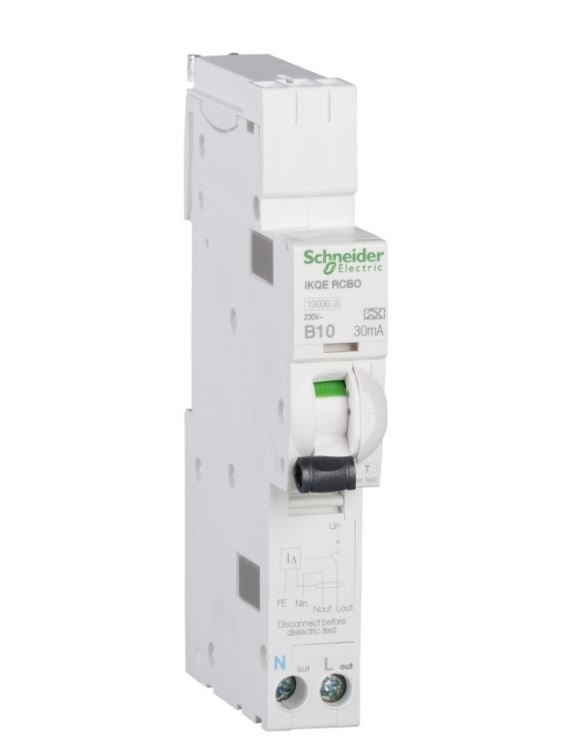 Schneider Electric SEE110B03 10A, B Curve RCBO for LoadCentre KQ Distribution Board - Schneider Electric - Falcon Electrical UK