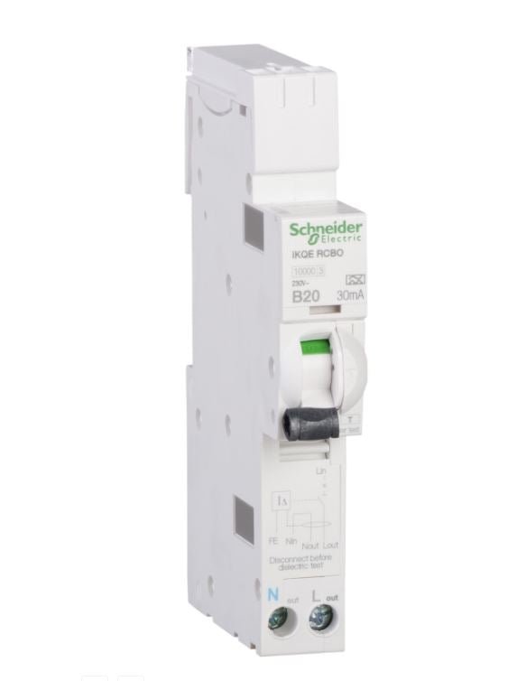 Schneider Electric SEE125B03 25A, B Curve RCBO for LoadCentre KQ Distribution Board - Schneider Electric - Falcon Electrical UK