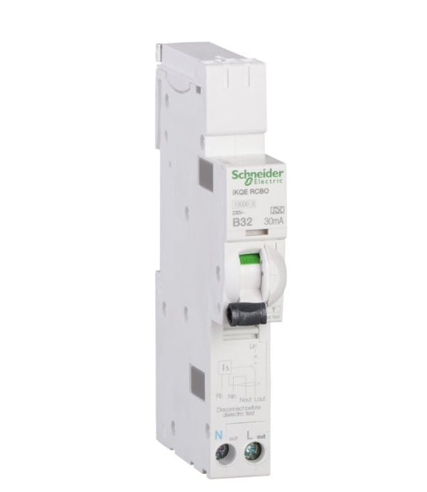 Schneider Electric SEE132B03 32A, B Curve RCBO for LoadCentre KQ Distribution Board - Schneider Electric - Falcon Electrical UK