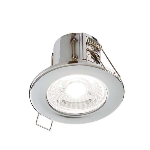 Saxby 74032 ShieldECO 500 IP65 4W Cool White, Chrome plate - Saxby - Falcon Electrical UK