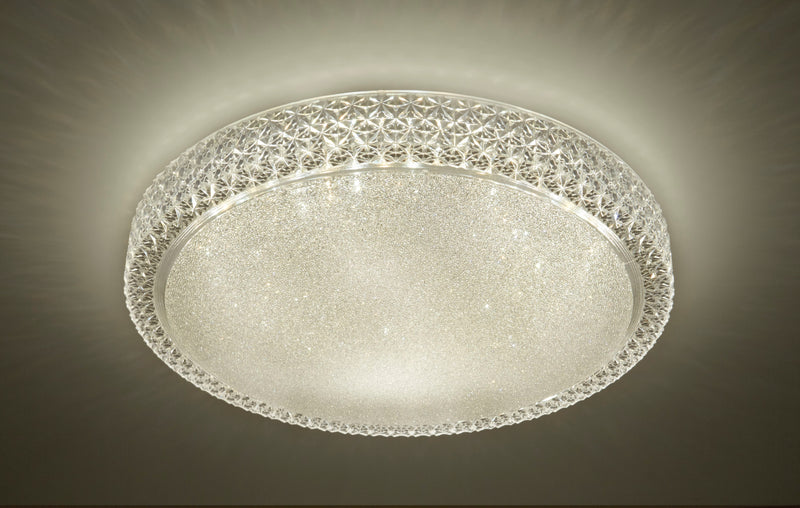Searchlight 0546-50 Bordeaux LED Flush Temp Colour Changing Light - Acrylic