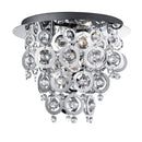 Searchlight 0573-3CC Nova 3Lt Flush - Chrome Metal & Acrylic - Searchlight - Falcon Electrical UK