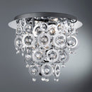 Searchlight 0573-3CC Nova 3Lt Flush - Chrome Metal & Acrylic - Searchlight - Falcon Electrical UK