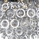 Searchlight 0575-5CC Nova 5Lt Flush  -  Chrome, Acrylic Balls & Rings