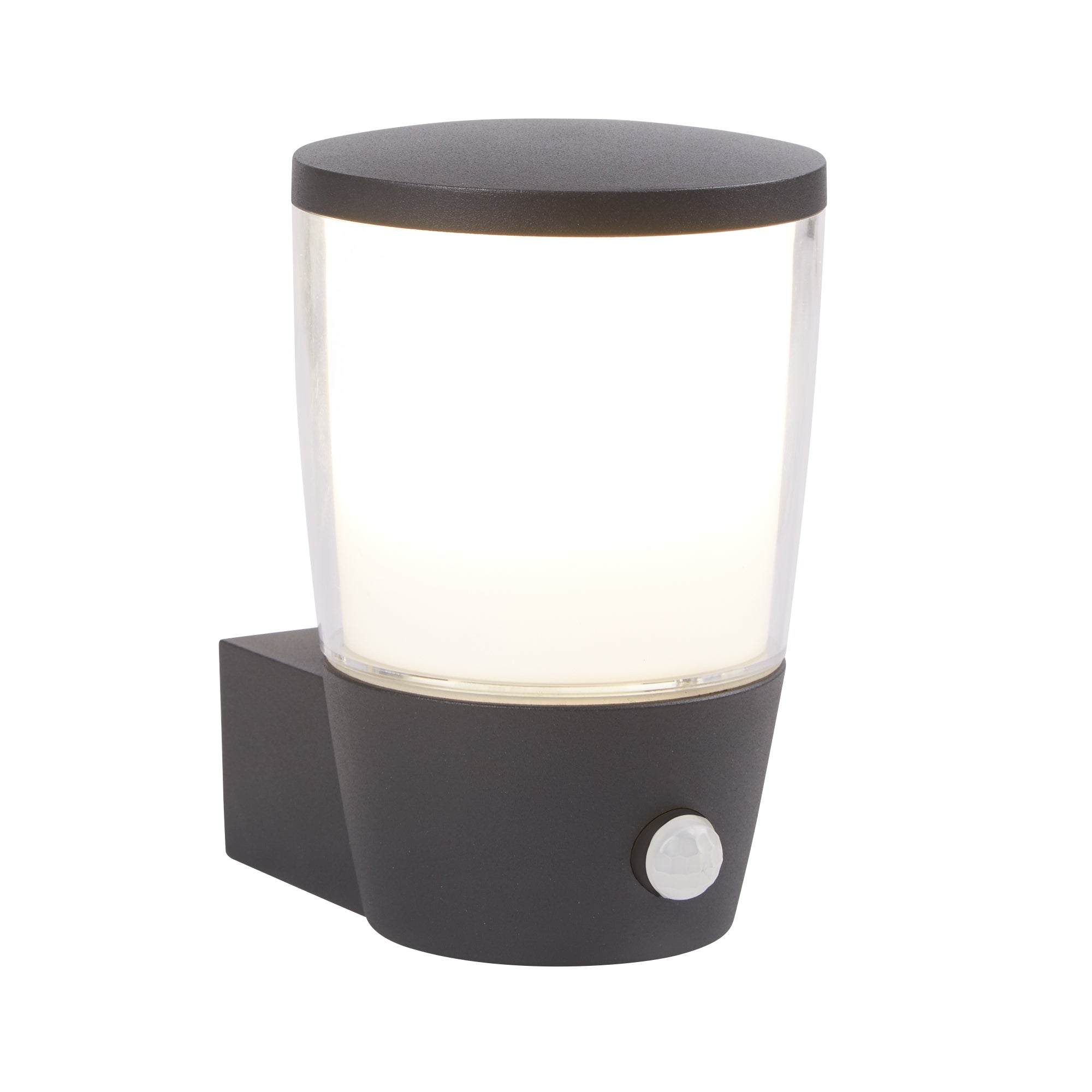 Searchlight 0587GY Tucson Wall Light - Grey Metal, White & Clear ...