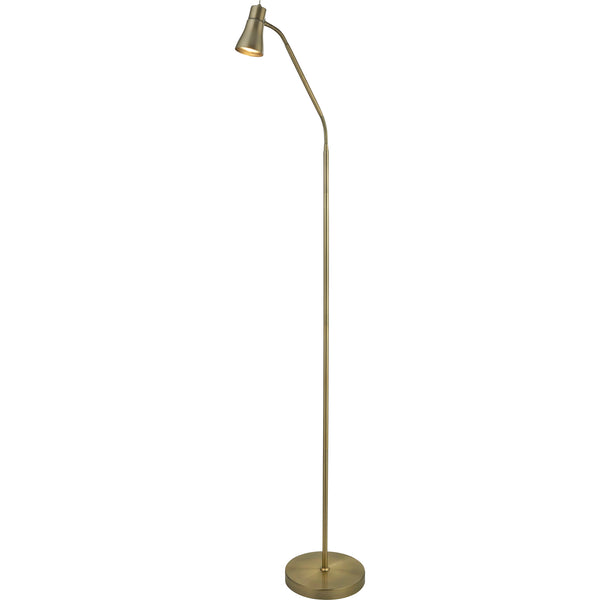 Searchlight 1007AB Jolly Floor Lamp - Antique Brass Metal