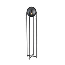 Searchlight 1030-1SM Amsterdam Floor Lamp  - Black Metal & Smoked Glass