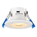 Saxby 109804 ShieldECO Waterproof (IP65), Fire Rated, Colour Changing (CCT), Dimmable LED Downlight - Chrome - Saxby - Falcon Electrical